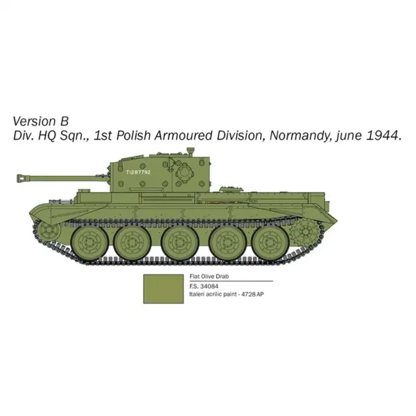 Italeri 1/56 Cromwell Mk. IV tank model obrázek 4