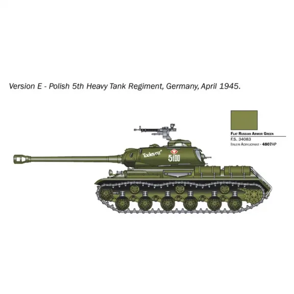 Italeri 1/56 JS2 Stalin tank model obrázek 4