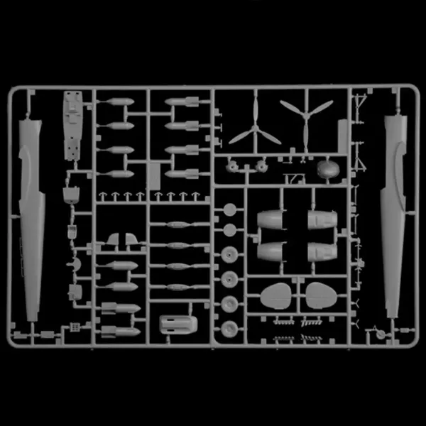 Italeri 1/72 Bf 110 C Zerstörer stíhačka model obrázek 8