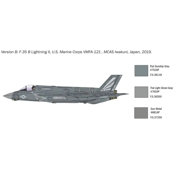 Italeri 1/72 F-35B Lightning II stíhačka model obrázek 4