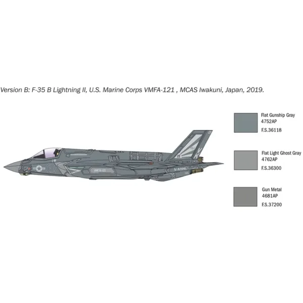 Italeri 1/72 F-35B Lightning II stíhačka model obrázek 6