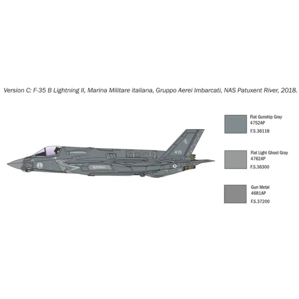 Italeri 1/72 F-35B Lightning II stíhačka model obrázek 7