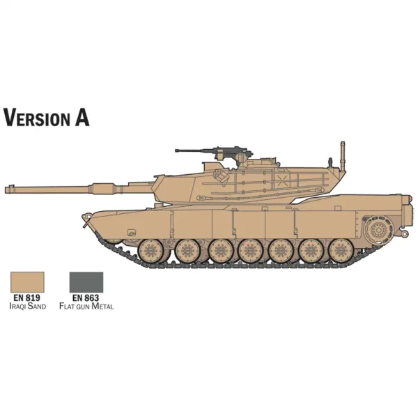 Italeri 1/72 M1 Abrams tank modelová sada obrázek 3
