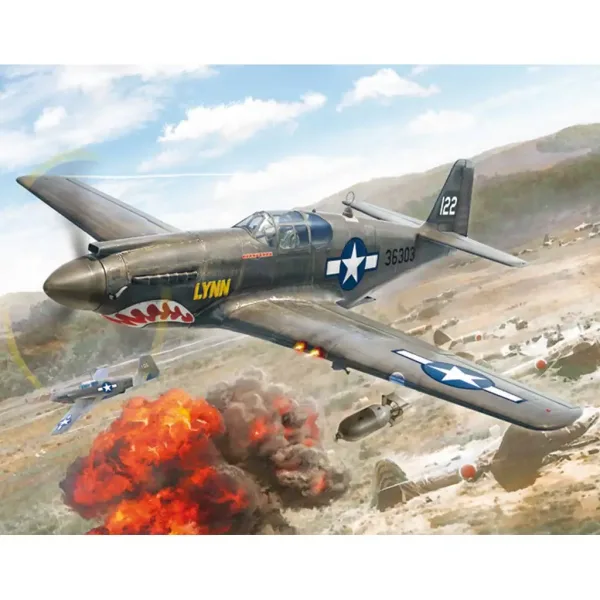 Italeri 1/72 P-51A Mustang stíhačka model obrázek 6