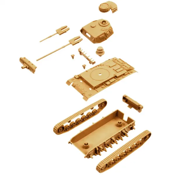 Italeri 1/72 Pz.Kpfw. III Ausf. J tank 2ks modelová sada obrázek 3