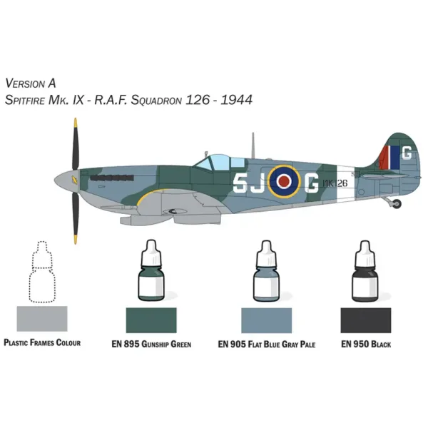 Italeri 1/72 Spitfire Mk. IX model letadla set obrázek 3