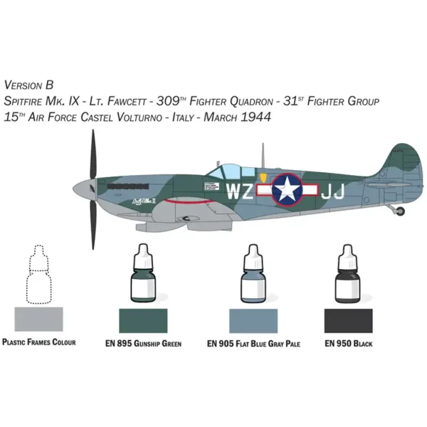 Italeri 1/72 Spitfire Mk. IX model letadla set obrázek 4