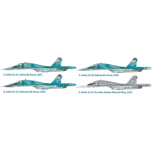 Italeri 1/72 Sukhoi Su-34/Su-32 FN stíhací bombardér model letadla obrázek 3