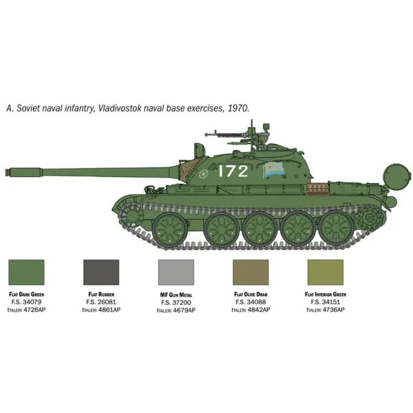 Italeri 1/72 T-55A tank model obrázek 3