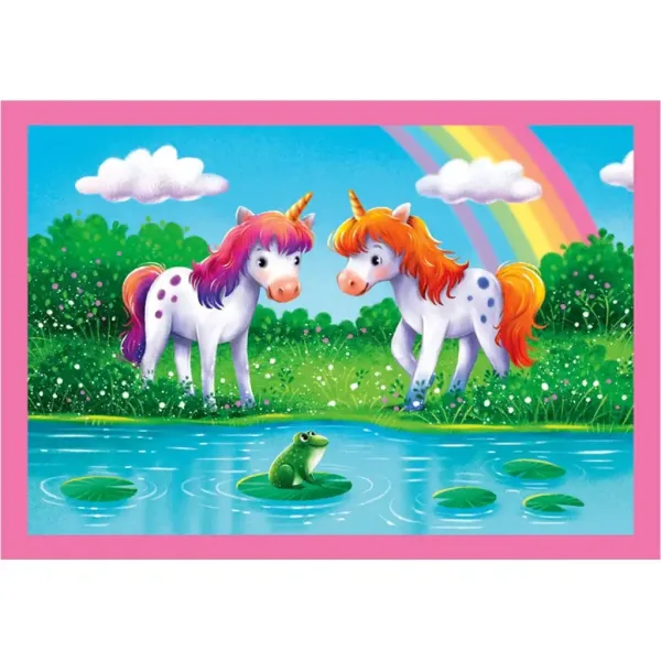 Jeden den s jednorožci 4 v 1 puzzle - Clementoni obrázek 3