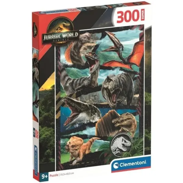 Jurassic World Znovuzrození - Útok prehistorických tvorů 300dílné puzzle - Clementoni obrázek 1
