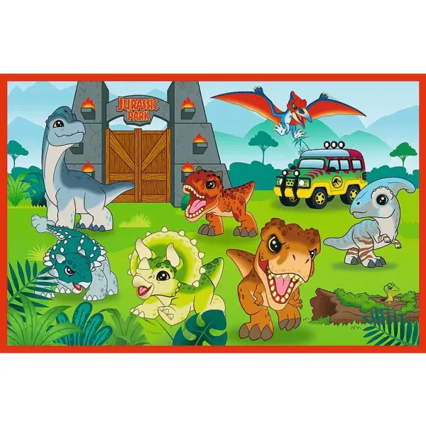 Jurassic World malí dinosauři 2x24ks puzzle - Trefl obrázek 2