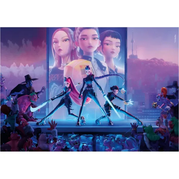 K-POP Demon Hunters kompaktní puzzle 1000 dílů - Clementoni obrázek 2