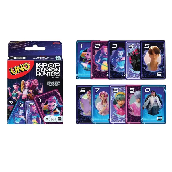 K-POP Lovci démonů UNO karetní hra - Mattel obrázek 2