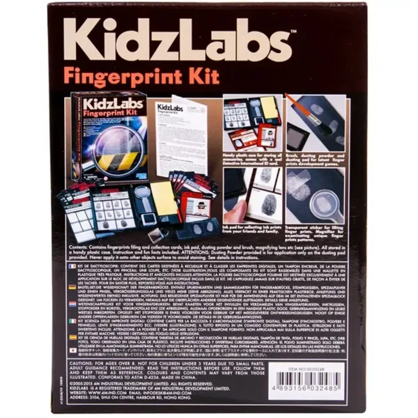 KidzLabs Sada na snímání otisků prstů – Staň se detektivem! obrázek 2