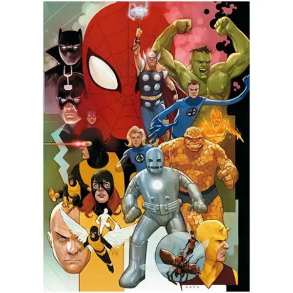 Kolekce vysoké kvality: Marvel superhrdinové z 80. let, 1000dílný prémiový puzzle HQC 69x50cm - Clementoni obrázek 2