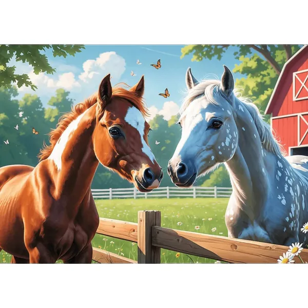 Koně na louce 200dílné puzzle - Trefl obrázek 2