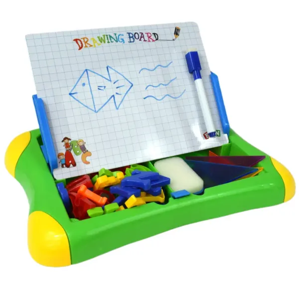 Kreslící prkno: Multifunkční magnetická kreslící tabule s fixem a písmeny 30x24cm obrázek 2