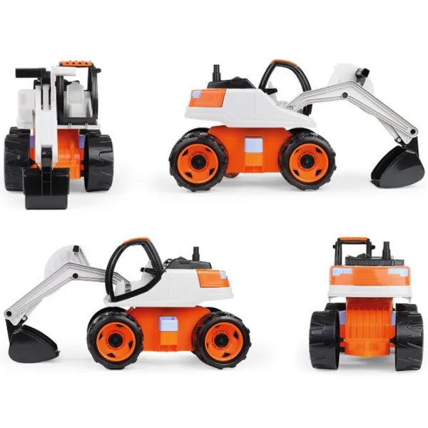 LENA: GIGA TRUCKS obří bagr v oranžové barvě 63 cm obrázek 2