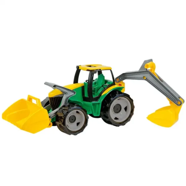 LENA: Obří traktor s nakladačem a lopatou žlutě/zelený 65cm obrázek 3