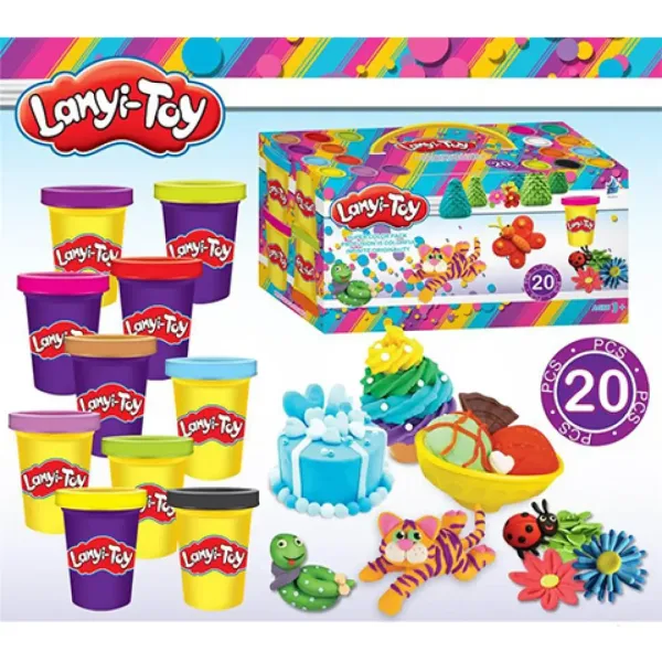 Lanyi-Toy veselá sada modelovací hmoty s formovacími nástroji obrázek 2