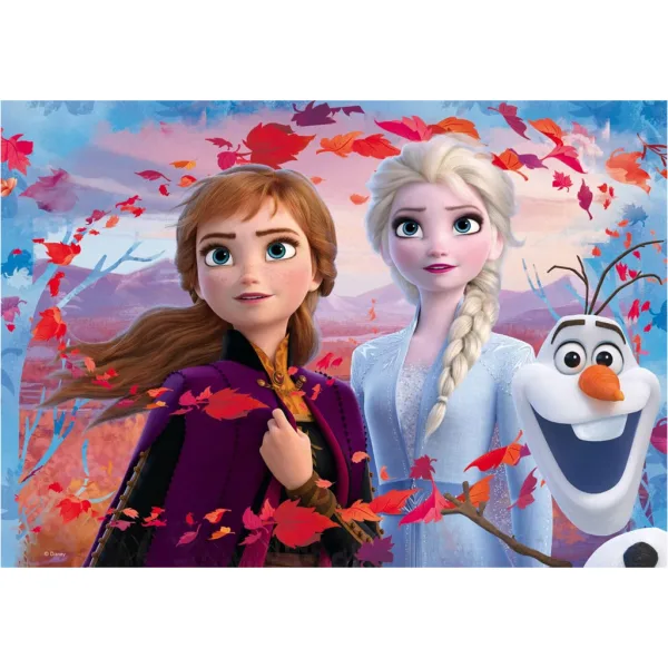 Ledové království 2 2 v 1 60dílné puzzle a omalovánka 50x35 cm – Lisciani obrázek 2