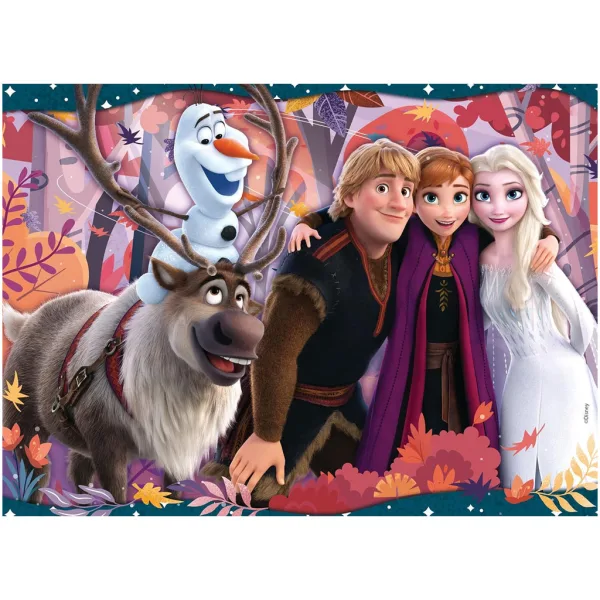 Ledové království 2 v 1, 48dílné puzzle a omalovánky 35x25 cm – Lisciani obrázek 2