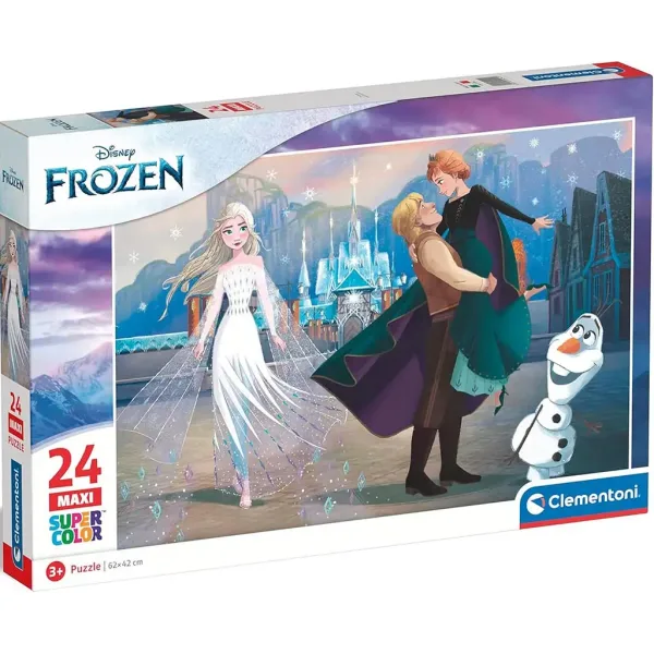 Ledové království 24 ks maxi supercolor puzzle - Clementoni obrázek 1