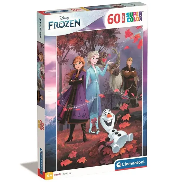 Ledové království: Maxi Super Color stojící puzzle 60 dílků - Clementoni obrázek 1