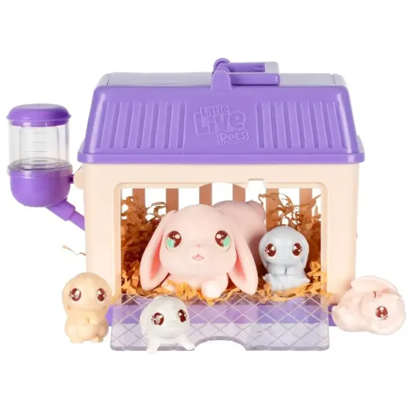 Little Live Pets: Maminka králíček a její mláďata herní sada obrázek 2