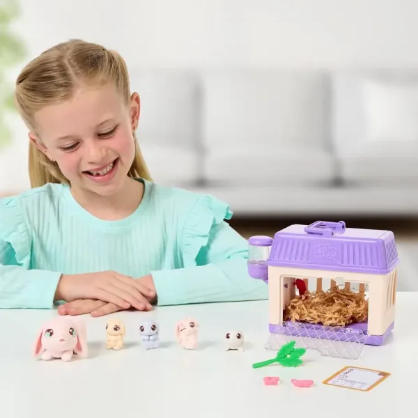 Little Live Pets: Maminka králíček a její mláďata herní sada obrázek 3
