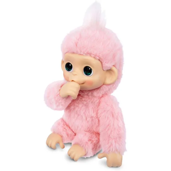 Little Live Pets: Mini Maki Luna Lemon interaktivní růžová opice obrázek 2