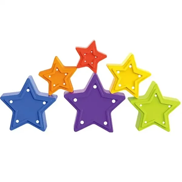 Little Stars: Barevná stavebnice ve tvaru hvězdy pro miminka obrázek 4