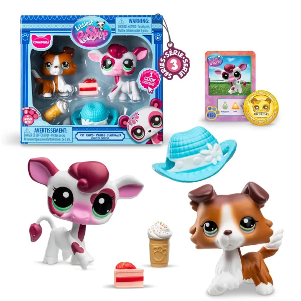 Littlest Pet Shop: Dvojité balení figurek domácích mazlíčků S3, různé varianty, 1 ks obrázek 2