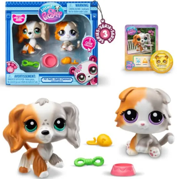 Littlest Pet Shop: Dvojité balení figurek domácích mazlíčků S3, různé varianty, 1 ks obrázek 4