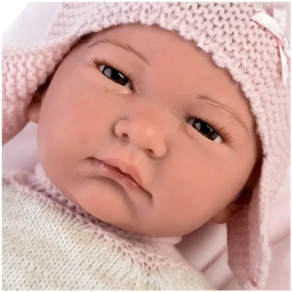 Llorens: Reborn limitovaná edice realistické novorozené panenky s oblečením s bambulkami, 42 cm obrázek 3