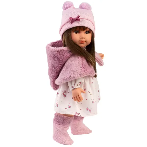 Llorens: Sara 35cm panenka v růžové květinové sukni obrázek 2
