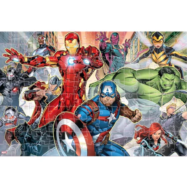 Luna: Avengers 2 v 1, 150dílné 3D omalovánkové puzzle obrázek 2