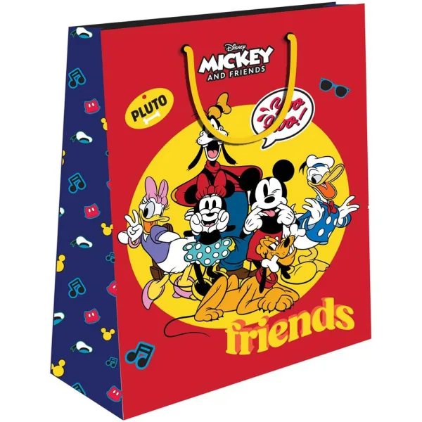Luna: Dárková taška s potiskem Mickeyho Mouse a jeho přátel 33 x 12 x 45 cm obrázek 2