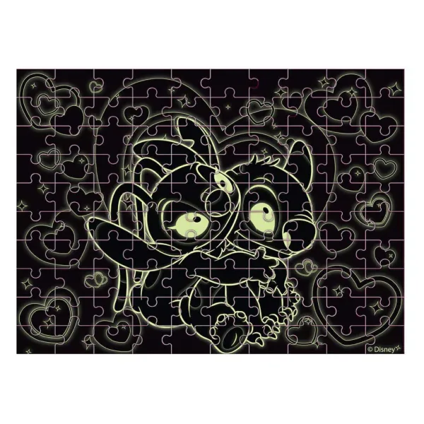 Luna: Disney Stitch 100dílné puzzle svítící ve tmě obrázek 3