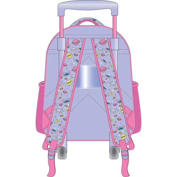 Luna: Disney Stitch Aloha dvoupřihrádkový školkový batoh na kolečkách 27 x 10 x 31 cm obrázek 2