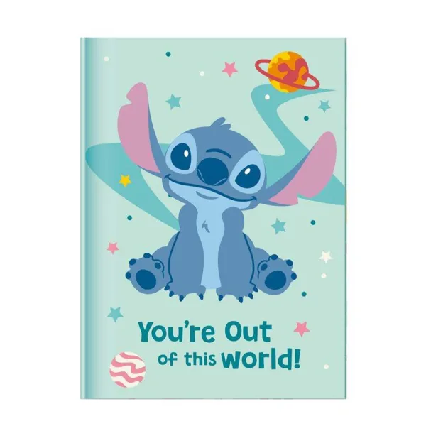 Luna: Disney Stitch Tajný deník se zámkem a propiskou s bambulkou 12x18 cm, 60 listů obrázek 2