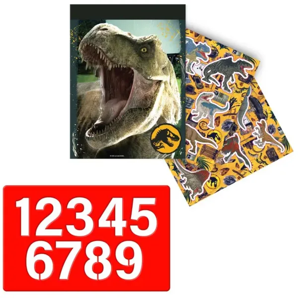 Luna: Malovací sada Jurassic World s šablonou a nálepkami 54x47cm obrázek 3