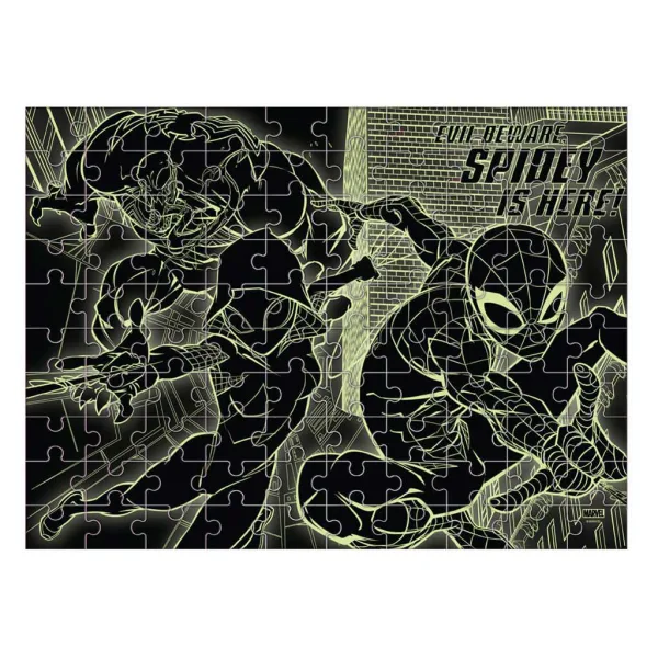 Luna: Marvel Spider-Man 100dílné puzzle svítící ve tmě obrázek 3