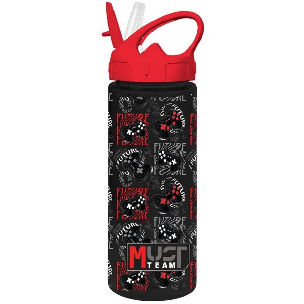 Luna: Plastová láhev s brčkem s motivem Must Team, různé varianty, 500 ml, 1 ks obrázek 4