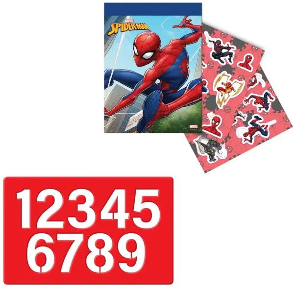 Luna: Spiderman malovací sada s šablonou a nálepkami 54x47cm obrázek 3