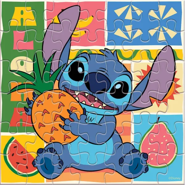 Luna: Vymalovatelné puzzle 42 dílků Stitch obrázek 2