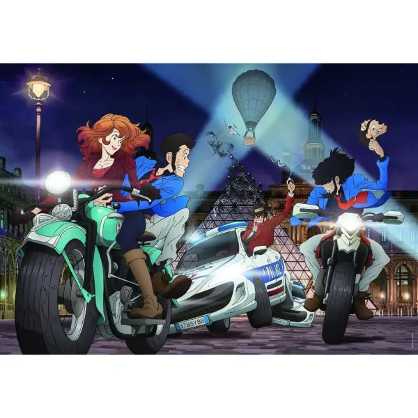 Lupin III - Pařížská honička 1000dílné puzzle - Clementoni obrázek 2