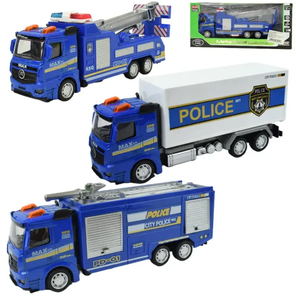 Magic Truck: Policejní nákladní auto na otočných kolech v různých variantách 20 cm obrázek 6