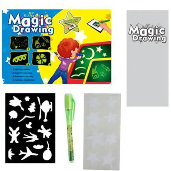 Magický psací set s šablonou a perem obrázek 2